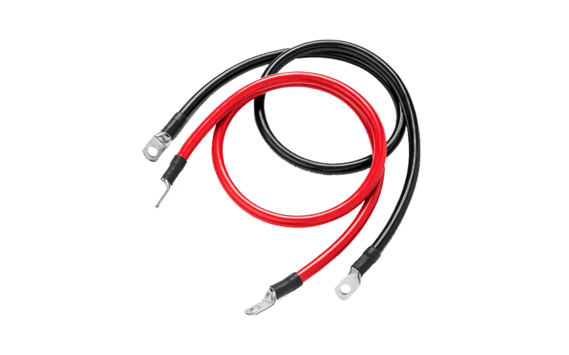 2AWG (Black and Red) 3FT Ring to Ring Terminal Cable - King of Generators