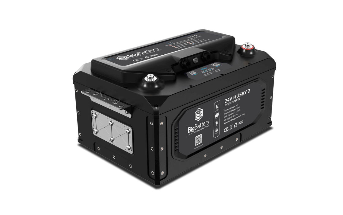 24V HUSKY 2 – LiFePO4 – 200Ah – 5.12kWh - King of Generators