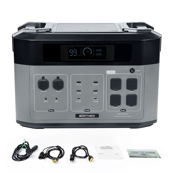 ACOPOWER BP2000 Solar Generator 2200W - King of Generators