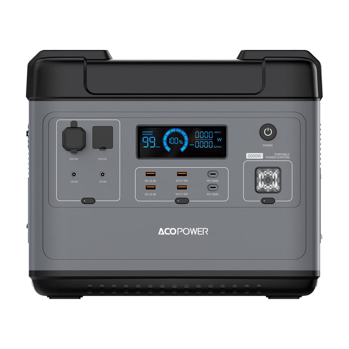 ACOPOWER P2001 Portable Power Station 2000W - King of Generators