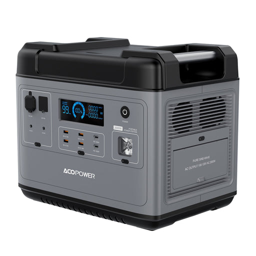 ACOPOWER P2001 Portable Power Station 2000W - King of Generators