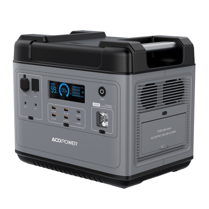 ACOPOWER P2001 Portable Power Station 2000W - King of Generators