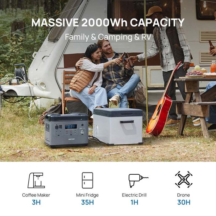 ACOPOWER P2001 Portable Power Station 2000W - King of Generators