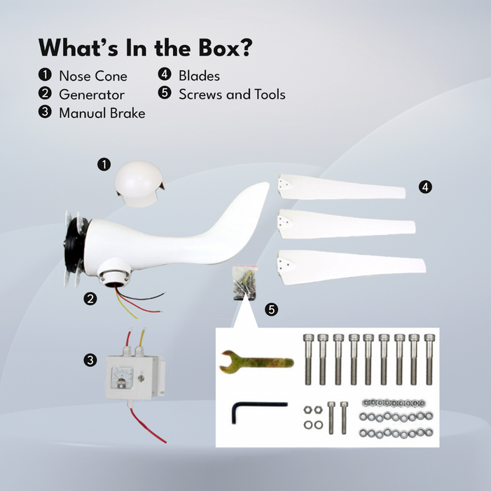 Automaxx Marine 400W Wind Turbine Generator Kit - King of Generators