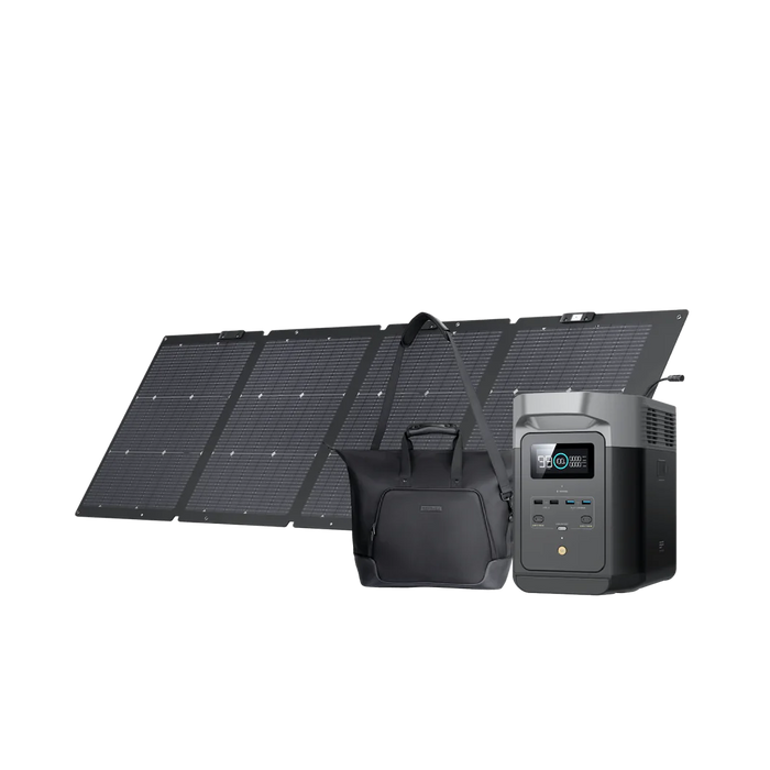 EcoFlow DELTA 2 Solar Generator + 220W Solar Panels - King of Generators
