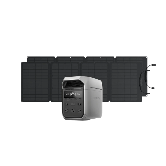 EcoFlow DELTA 3 Series Solar Generator +2* 110w Solar Panels - King of Generators