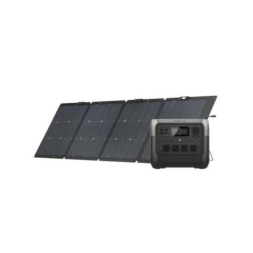 Ecoflow RIVER 2 Pro + 220W Portable Solar Panel - King of Generators