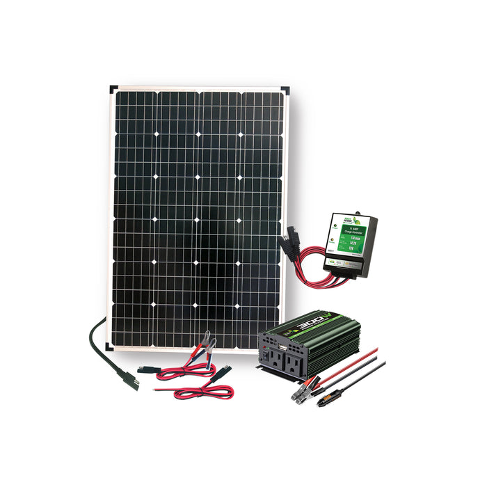 Nature Power - 110 Watt Complete Solar Power Kit - King of Generators