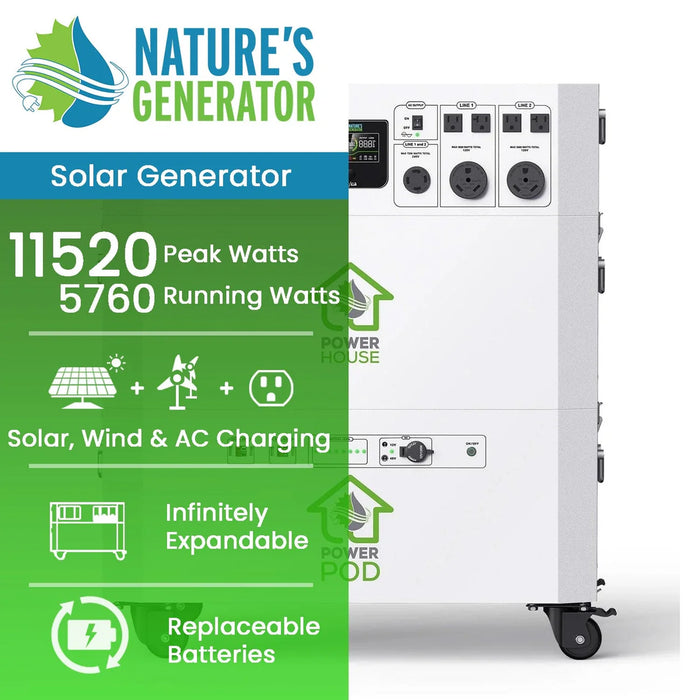 Nature's Generator Powerhouse + Power Pod - King of Generators