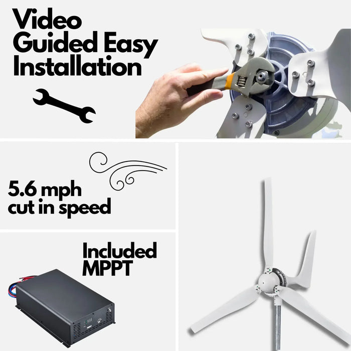 Automaxx 1500W Wind Turbine Generator Kit