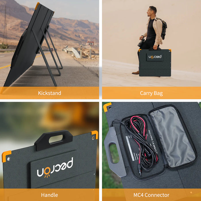 Pecron - PV200 – 200W Foldable Monocrystalline Solar Panel