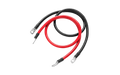 2AWG (Black and Red) 3FT Ring to Ring Terminal Cable - King of Generators