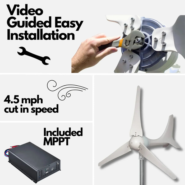 Automaxx 600W Wind Turbine Generator Kit