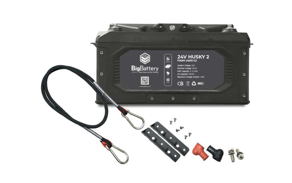 24V HUSKY 2 – LiFePO4 – 200Ah – 5.12kWh - King of Generators