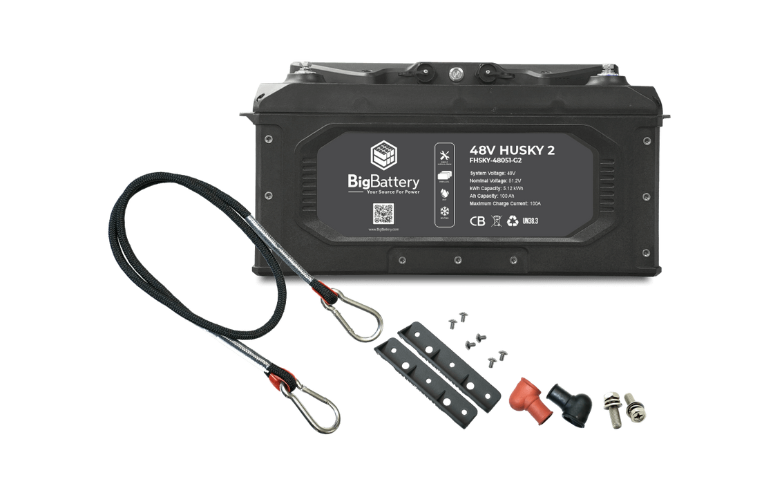 48V HUSKY 2 – LiFePO4 – 100Ah – 5.12kWh - King of Generators
