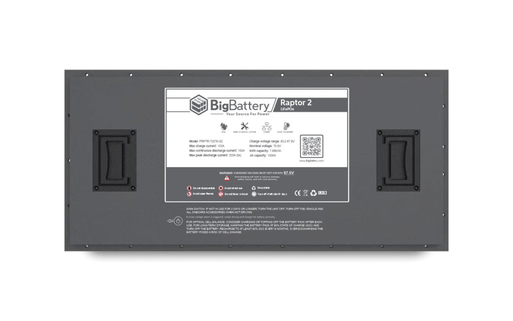 72V RAPTOR 2 – 7.68kWh LiFePO4 - King of Generators
