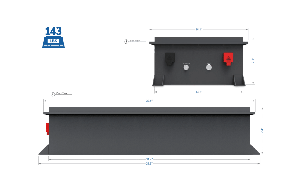 72V RAPTOR 2 – 7.68kWh LiFePO4 - King of Generators