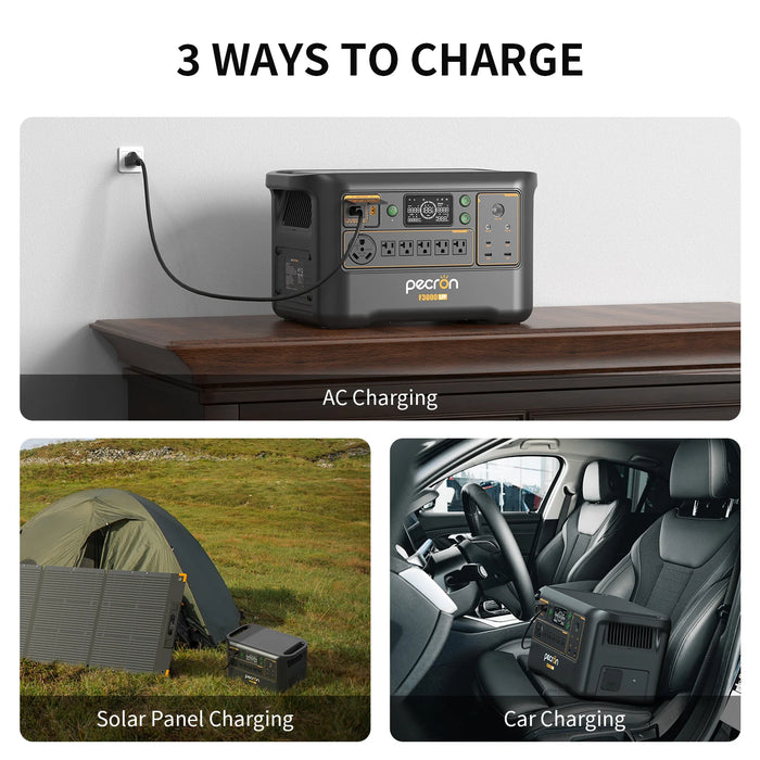 Pecron Portable Power Station 3600W 3072Wh