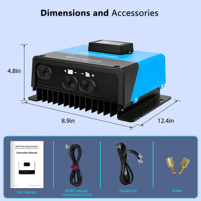 SunGold Power - 100 Amp MPPT Solar Charge Controller - King of Generators