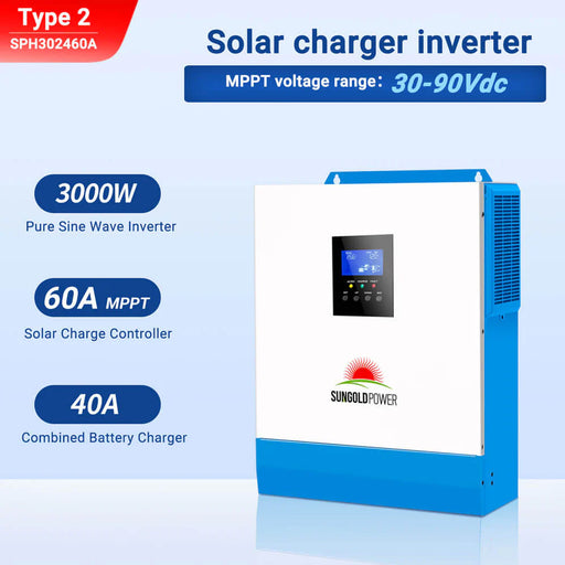 SunGold Power - 3000W 24V Solar Inverter Charger - King of Generators