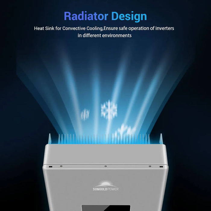 SunGold Power - High Voltage 11.4KW Hybrid Split Phase Inverter with APS Transmitter SG11.4KHB-HV - King of Generators