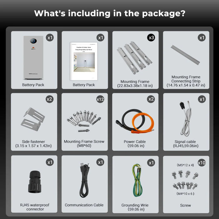 SunGold Power - PowerMax 51.2V 314AH Outdoor Energy Storage Battery UL1973 & UL9540A CEC Listed - King of Generators