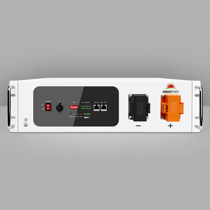 SunGold Power - Server Rack 48V 100AH Lithium Battery Self-Heating - King of Generators