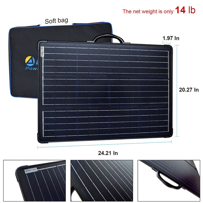 ACOPOWER Plk 120W Portable Solar Panel - King of Generators