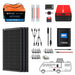 ACOPOWER Lithium Battery Mono Solar Power Complete System with Battery and Inverter for RV Boat 12V Off Grid Kit - King of Generators