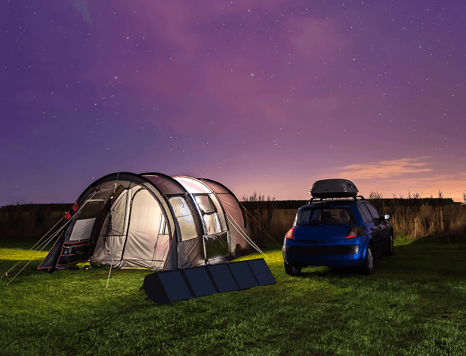 Nature Power - 120 Watt Portable Folding Solar Panel Kit - King of Generators