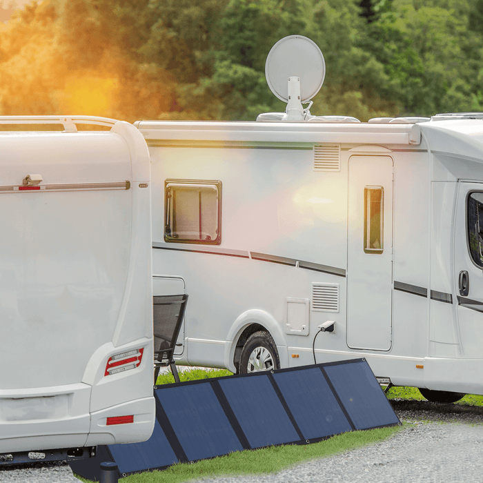 Nature Power - 120 Watt Portable Folding Solar Panel Kit - King of Generators