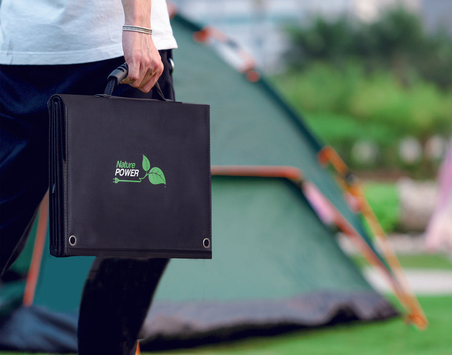 Nature Power - 40 Watt Portable Folding Solar Panel - King of Generators