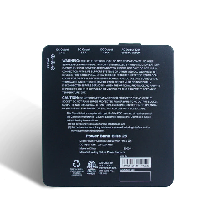 Nature Power - Power Bank Elite 25 - King of Generators