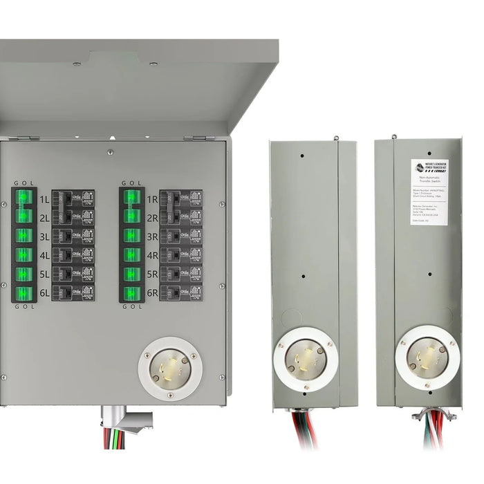Nature's Generator 12-Circuit 120/240V 30A Non-Automatic Power Transfer Switch - King of Generators