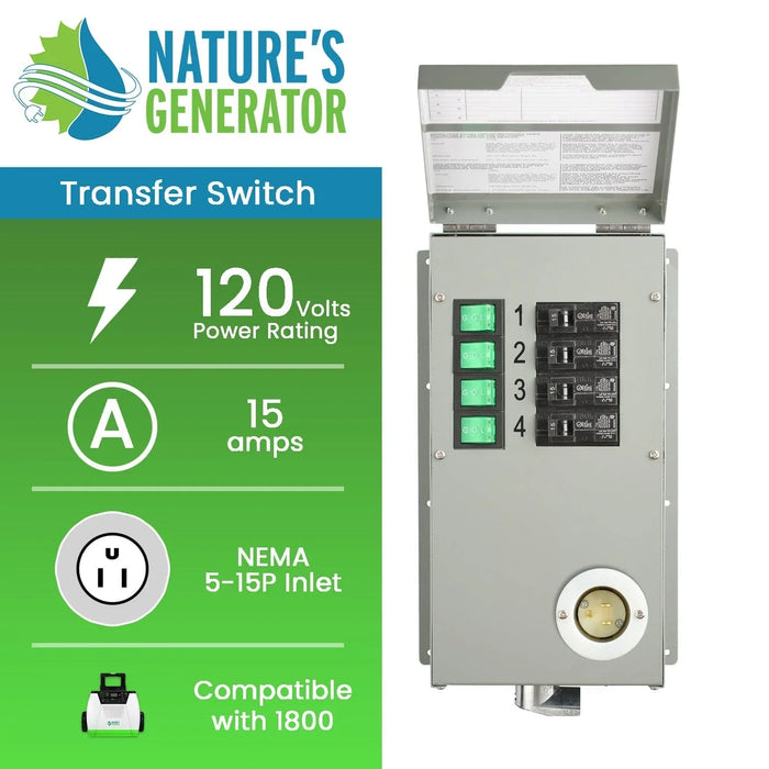 Nature's Generator Power Transfer Switch Kit - King of Generators