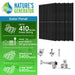 Nature's Generator - 410 Watt Monocrystalline Solar Panel (10 Pack) With Solar Panel Mount Rack - King of Generators
