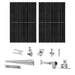Nature's Generator - 410 Watt Monocrystalline Solar Panel (2 Pack) With Solar Panel Mount Rack Sale price - King of Generators