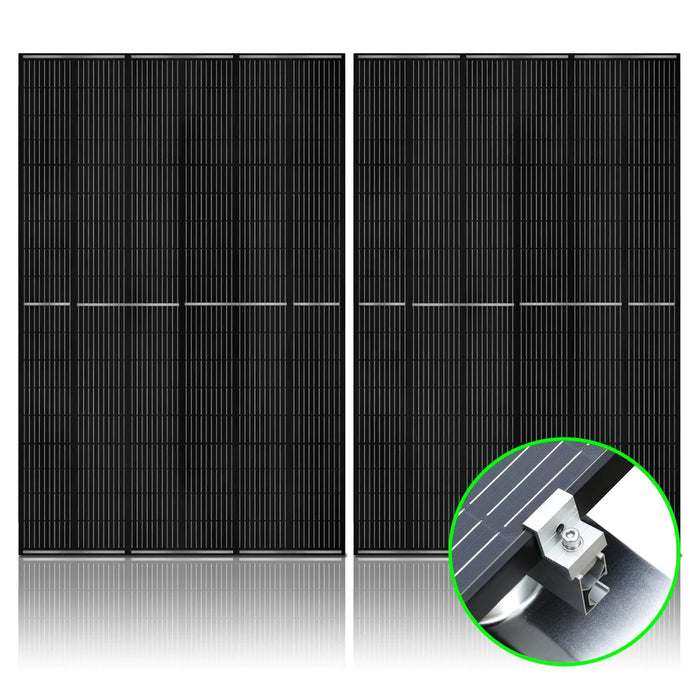 Nature's Generator - 410 Watt Monocrystalline Solar Panel (2 Pack) With Solar Panel Mount Rack Sale price - King of Generators