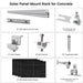 Nature's Generator - 410 Watt Monocrystalline Solar Panel (4 Pack) With Solar Panel Mount Rack - King of Generators