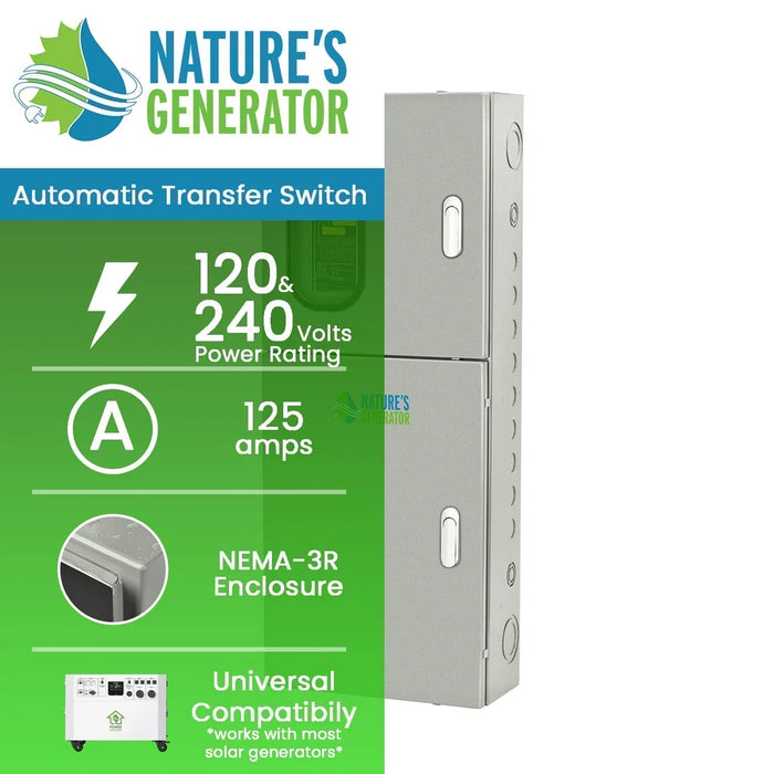 Nature's Generator 125A Automatic Transfer Switch