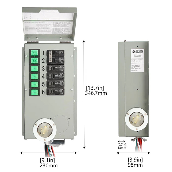 Nature's Generator Powerhouse Power Transfer Switch Kit