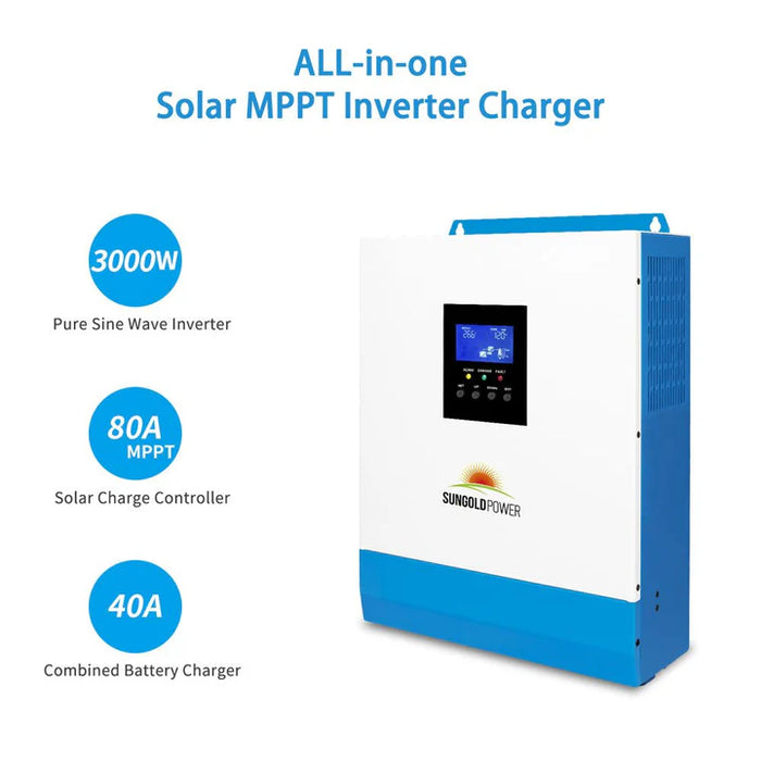 Sungold Power - 3000W 24V Solar Inverter Charger - King of Generators