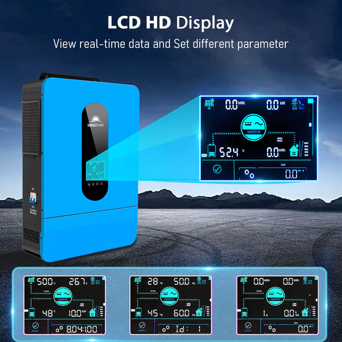 Sungold Power - 6.5KW 48V Split Phase Solar Inverter SPH6548P - King of Generators