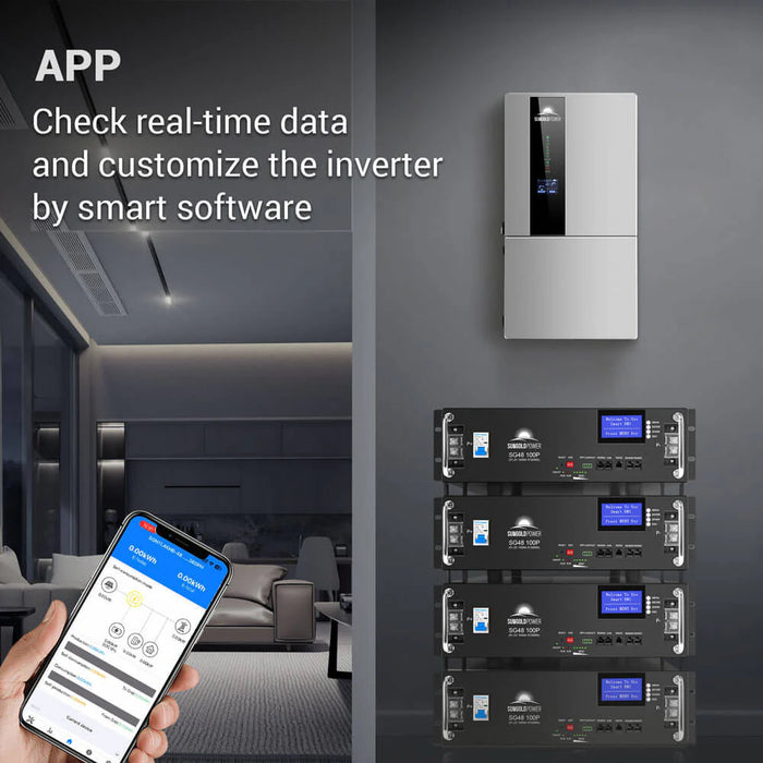 Sungold Power - 7.6KW/ 11.4KW Hybrid Inverter 48V Split Phase SGN11.4KHB-48/ SGN7.6K1HB-48 - King of Generators