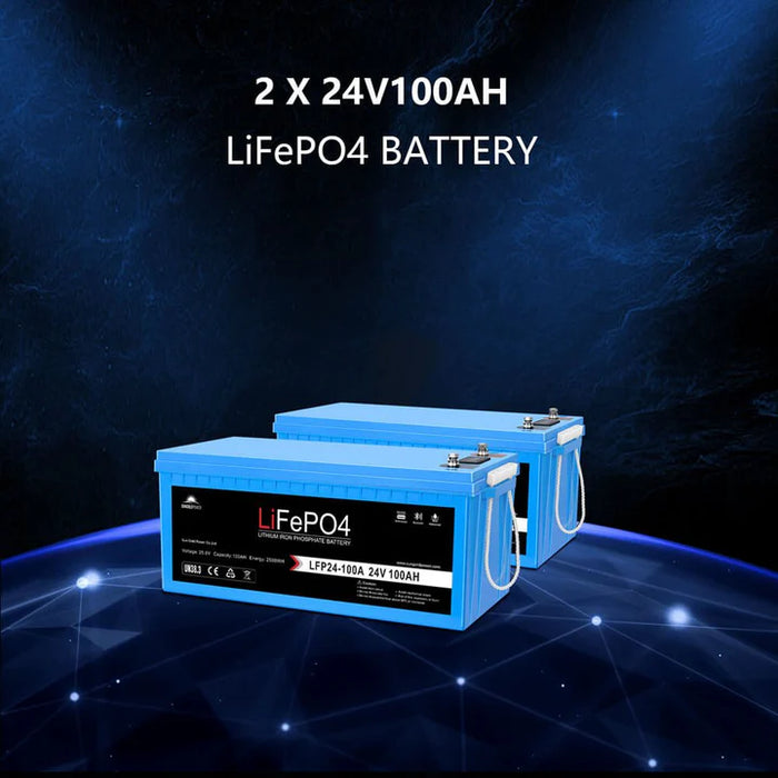 Sungold Power - Solar Kit 3000W 24V Inverter 120V output Lithium Battery 800 Watt Solar Panel - King of Generators