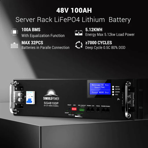 Sungold Power -  48V 100AH LIFEPO4 LITHIUM BATTERY - King of Generators