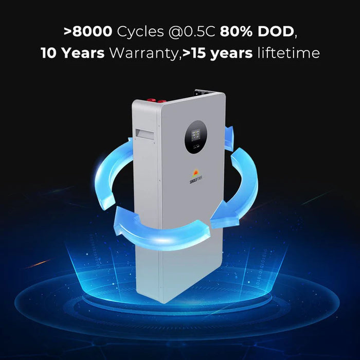 Sungold Power - Powerwall X LITHIUM BATTERY 51.2V 200AH SG48200T - King of Generators