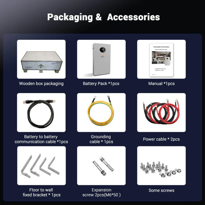 Sungold Power - Powerwall X LITHIUM BATTERY 51.2V 200AH SG48200T - King of Generators