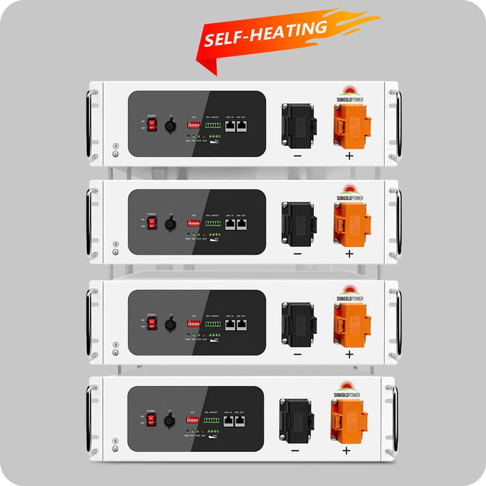 Sungold Power - SGH48100T Server Rack 48V 100AH Lithium Battery with Self-Heating - King of Generators