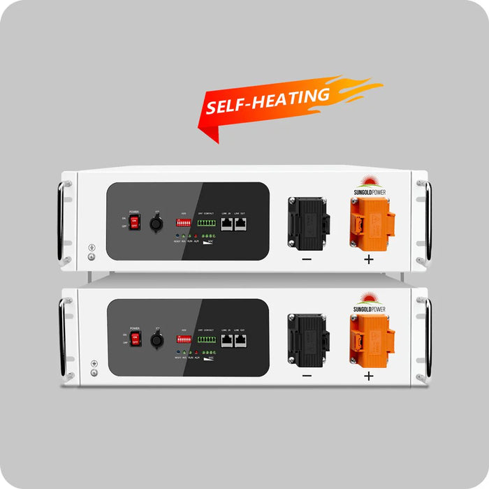 Sungold Power - SGH48100T Server Rack 48V 100AH Lithium Battery with Self-Heating - King of Generators